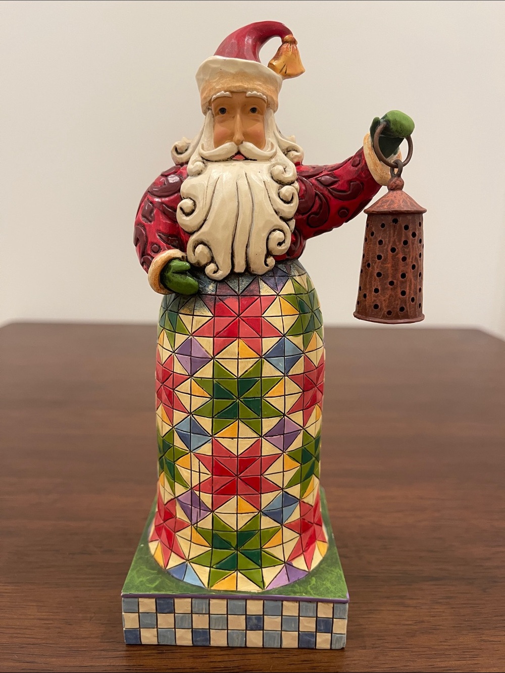 Jim Shore “Holiday Bright” Santa Figurine 2008